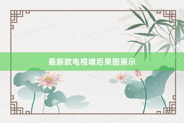 最新款电视墙后果图展示